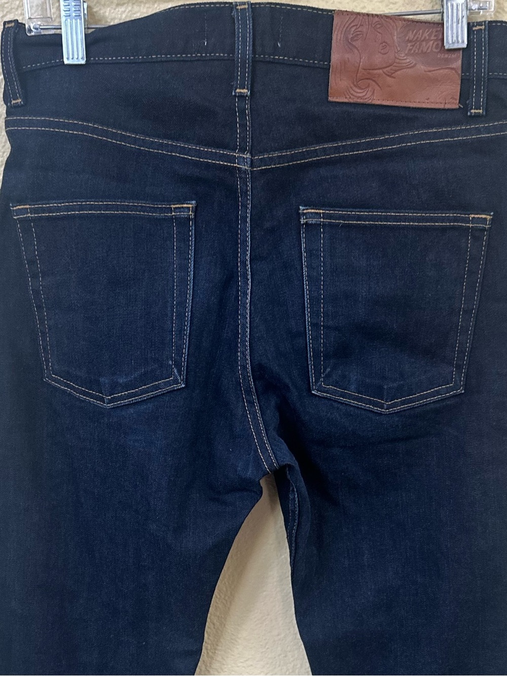 Naked & Famous Easy Guy Deep Indigo Stretch Selvedge Jeans Men’s Size 29 Euc! — image 7 of 8